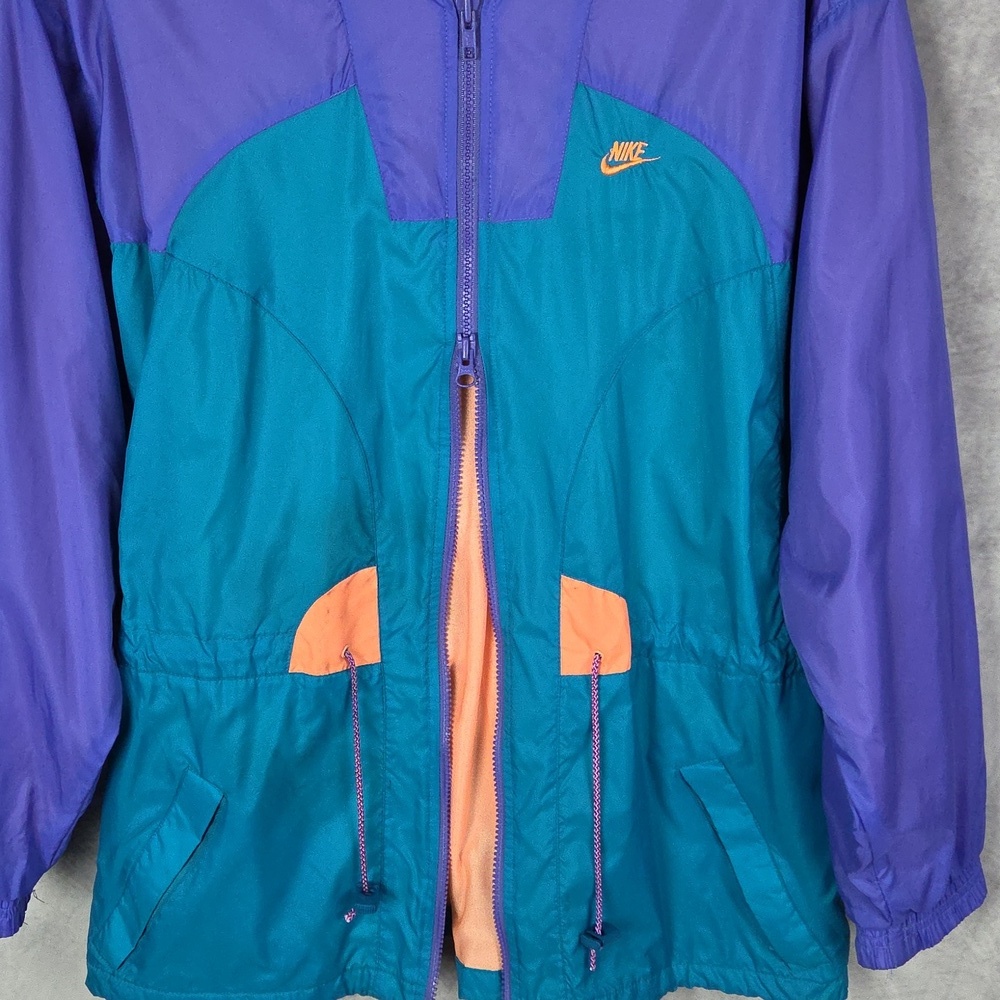 VINTAGE Nike Windbreaker Tracksuit Set - Rare 90s Style Size Medium - Picture 6 of 16
